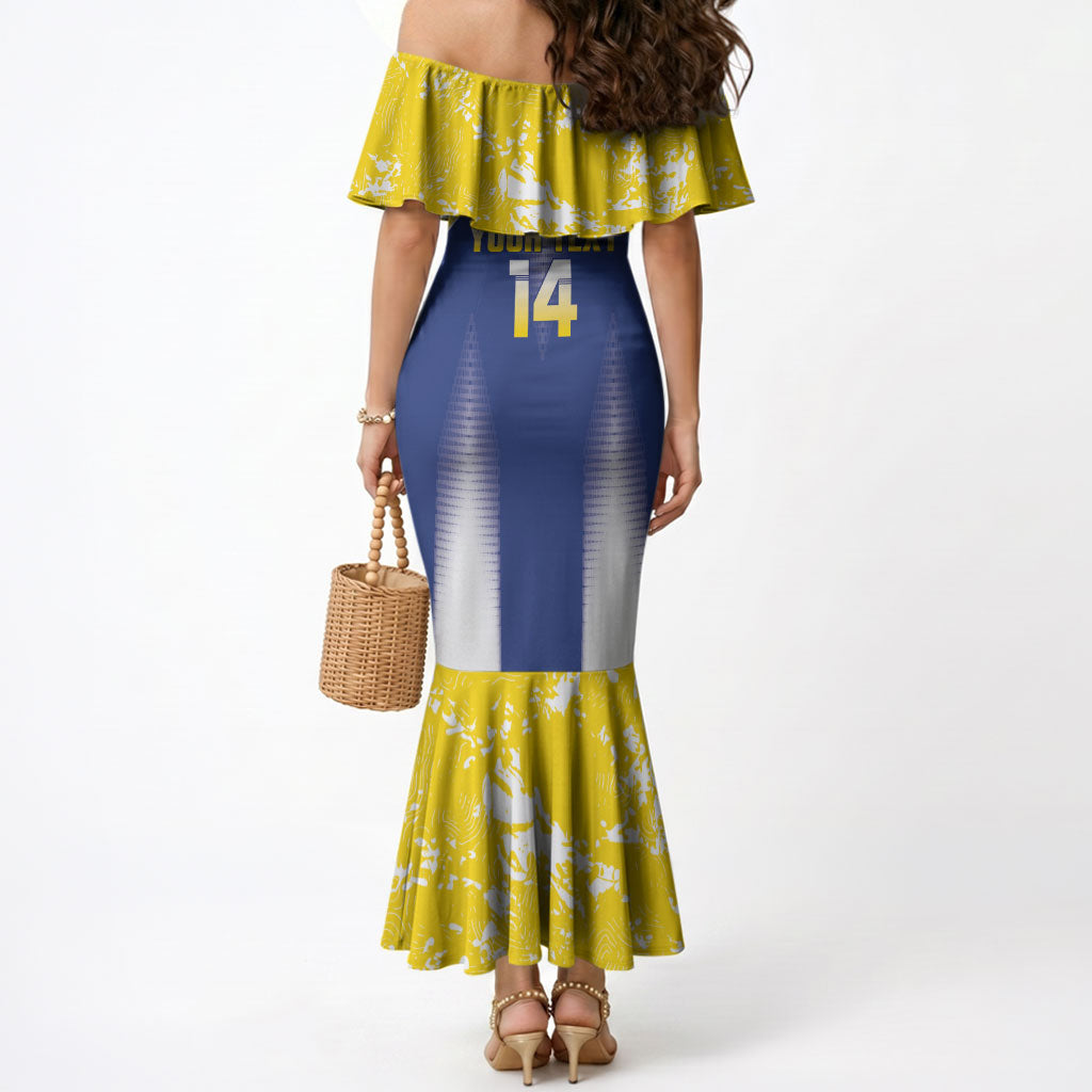 Bonaire Football 2026 Custom Mermaid Dress Coat Of Arms Sporty Style