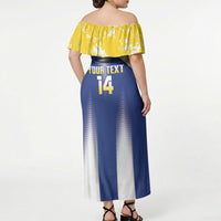 Bonaire Football 2026 Custom Off Shoulder Maxi Dress Coat Of Arms Sporty Style