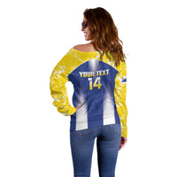 Bonaire Football 2026 Custom Off Shoulder Sweater Coat Of Arms Sporty Style
