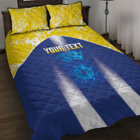 Bonaire Football 2026 Custom Quilt Bed Set Coat Of Arms Sporty Style