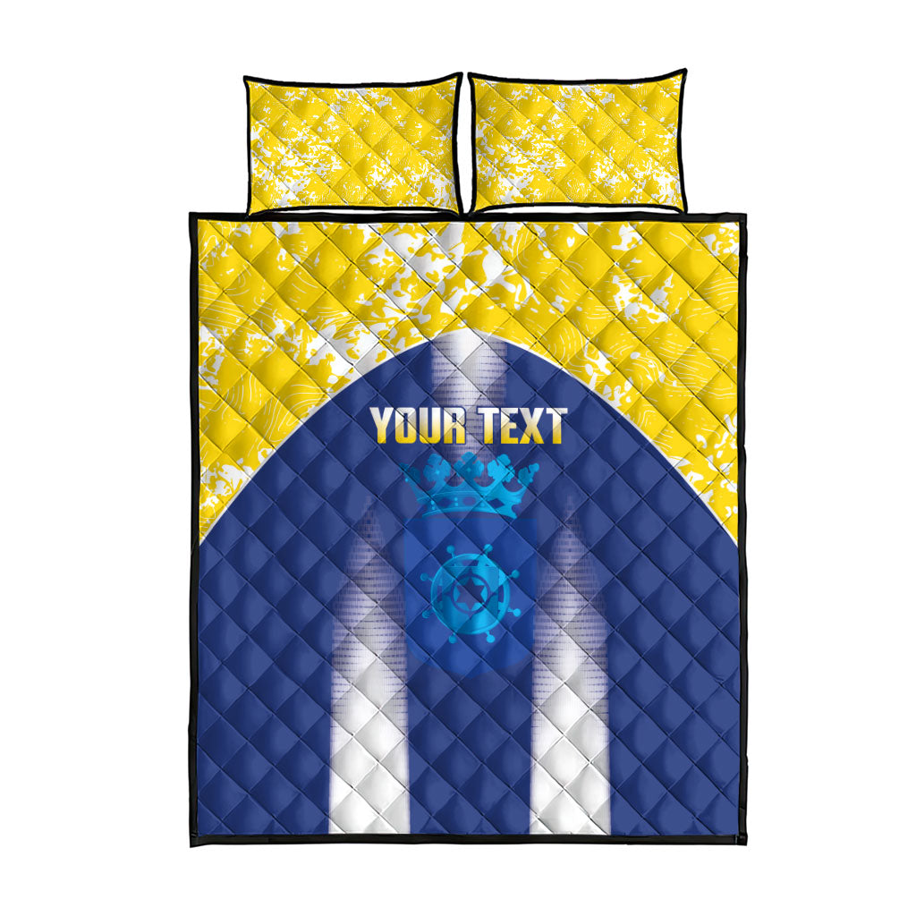 Bonaire Football 2026 Custom Quilt Bed Set Coat Of Arms Sporty Style