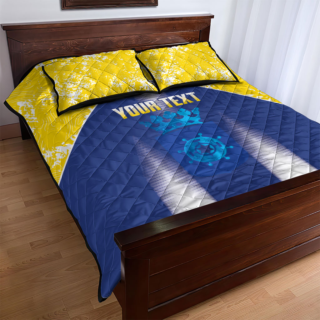Bonaire Football 2026 Custom Quilt Bed Set Coat Of Arms Sporty Style