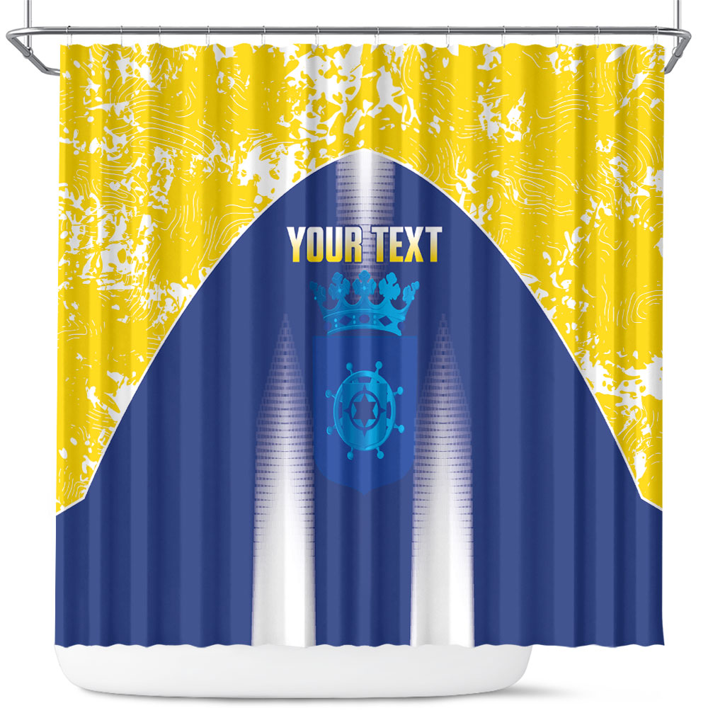 Bonaire Football 2026 Custom Shower Curtain Coat Of Arms Sporty Style