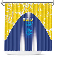 Bonaire Football 2026 Custom Shower Curtain Coat Of Arms Sporty Style