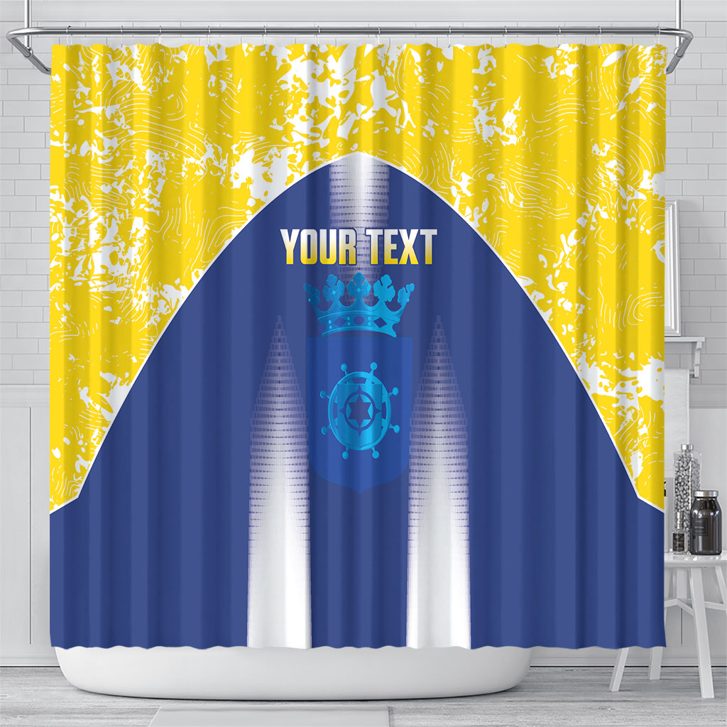 Bonaire Football 2026 Custom Shower Curtain Coat Of Arms Sporty Style