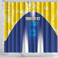 Bonaire Football 2026 Custom Shower Curtain Coat Of Arms Sporty Style