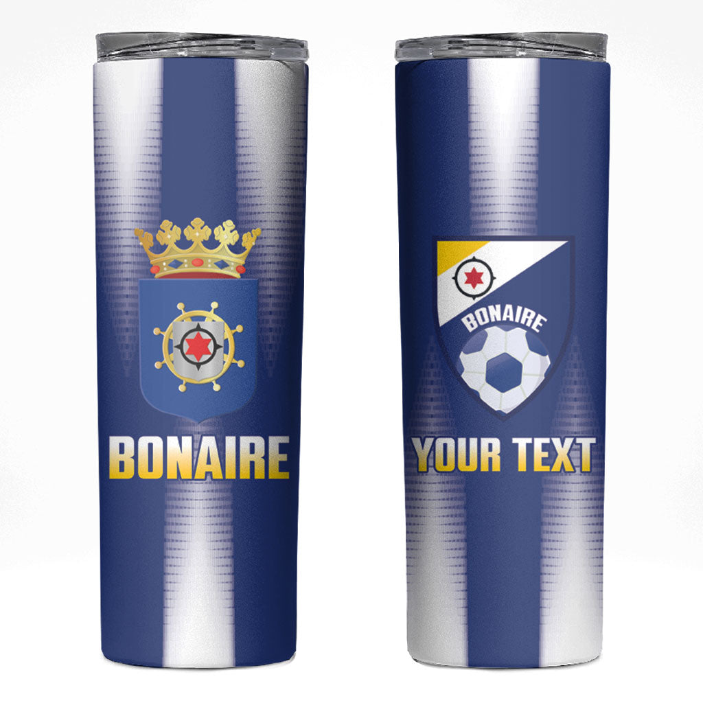 Bonaire Football 2026 Custom Skinny Tumbler Coat Of Arms Sporty Style