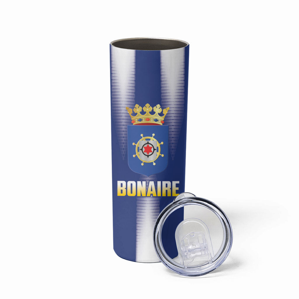 Bonaire Football 2026 Custom Skinny Tumbler Coat Of Arms Sporty Style