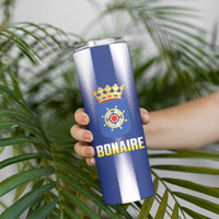 Bonaire Football 2026 Custom Skinny Tumbler Coat Of Arms Sporty Style