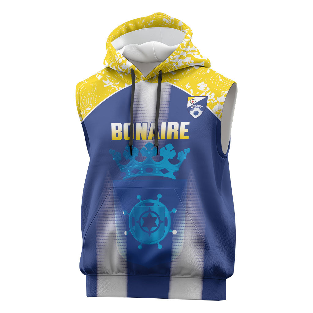 Bonaire Football 2026 Custom Sleeveless Hoodie Coat Of Arms Sporty Style