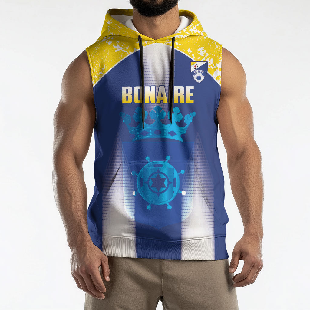 Bonaire Football 2026 Custom Sleeveless Hoodie Coat Of Arms Sporty Style