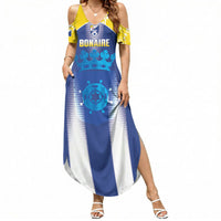 Bonaire Football 2026 Custom Summer Maxi Dress Coat Of Arms Sporty Style