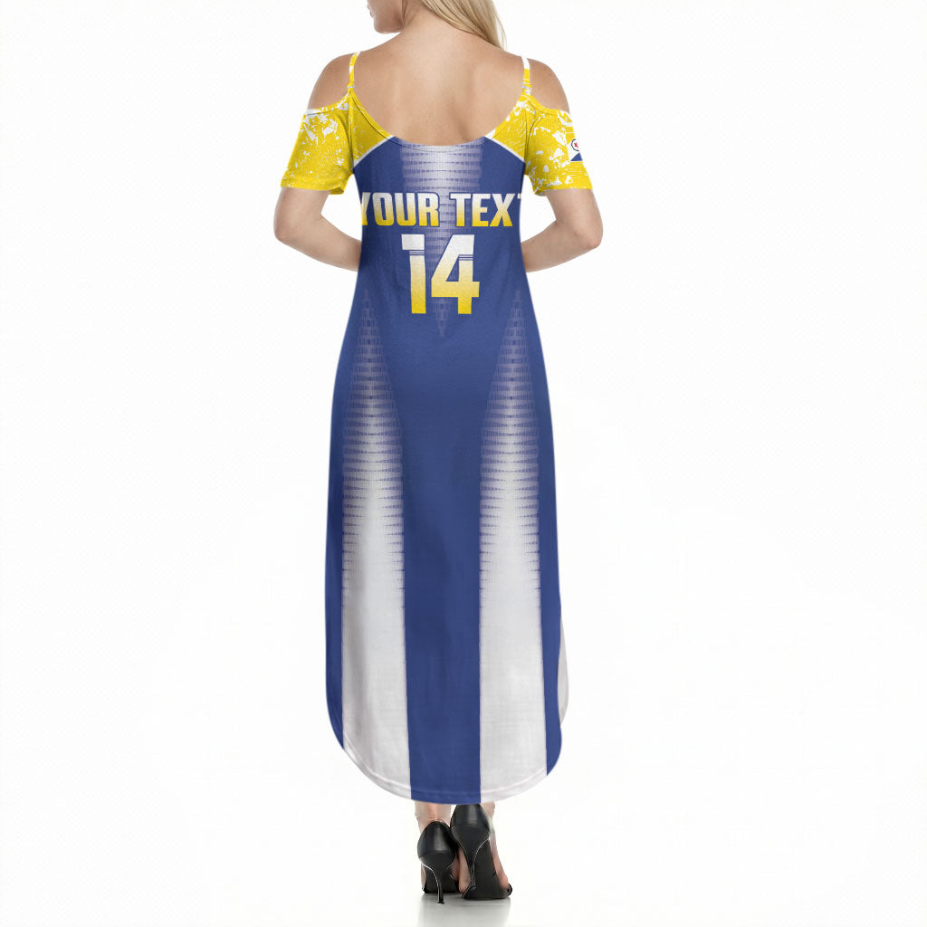 Bonaire Football 2026 Custom Summer Maxi Dress Coat Of Arms Sporty Style
