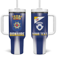 Bonaire Football 2026 Custom Tumbler With Handle Coat Of Arms Sporty Style