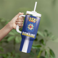 Bonaire Football 2026 Custom Tumbler With Handle Coat Of Arms Sporty Style