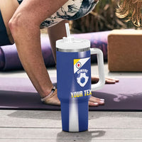 Bonaire Football 2026 Custom Tumbler With Handle Coat Of Arms Sporty Style