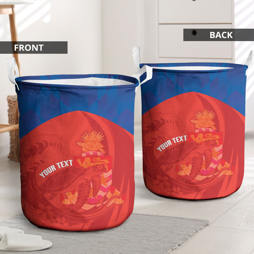 Cayman Islands Football 2026 Custom Laundry Basket Sea Turtle Coat Of Arms Style