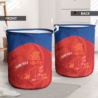 Cayman Islands Football 2026 Custom Laundry Basket Sea Turtle Coat Of Arms Style
