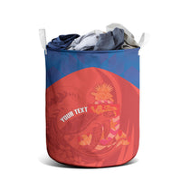 Cayman Islands Football 2026 Custom Laundry Basket Sea Turtle Coat Of Arms Style