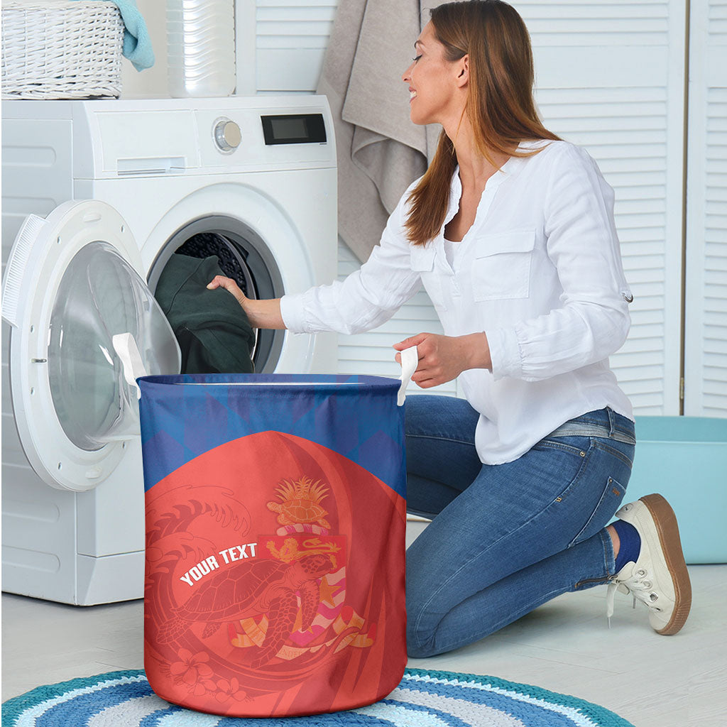 Cayman Islands Football 2026 Custom Laundry Basket Sea Turtle Coat Of Arms Style