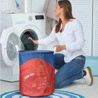 Cayman Islands Football 2026 Custom Laundry Basket Sea Turtle Coat Of Arms Style