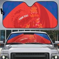 Cayman Islands Football 2026 Custom Auto Sun Shade Sea Turtle Coat Of Arms Style