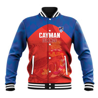 Cayman Islands Football 2026 Custom Baseball Jacket Sea Turtle Coat Of Arms Style