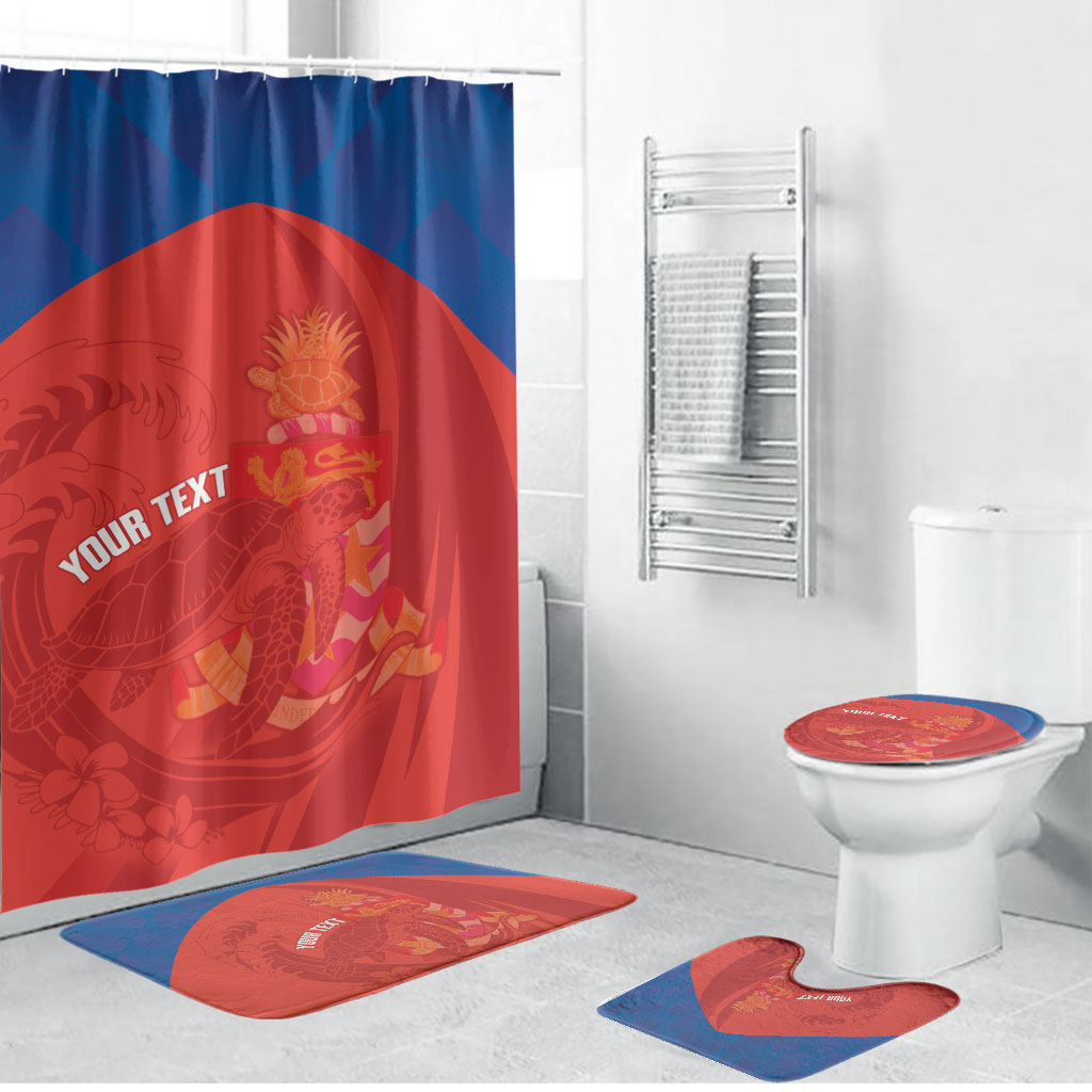 Cayman Islands Football 2026 Custom Bathroom Set Sea Turtle Coat Of Arms Style