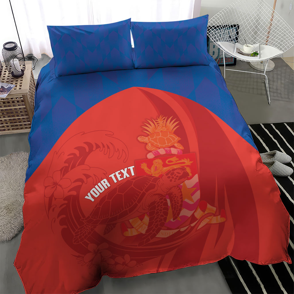 Cayman Islands Football 2026 Custom Bedding Set Sea Turtle Coat Of Arms Style