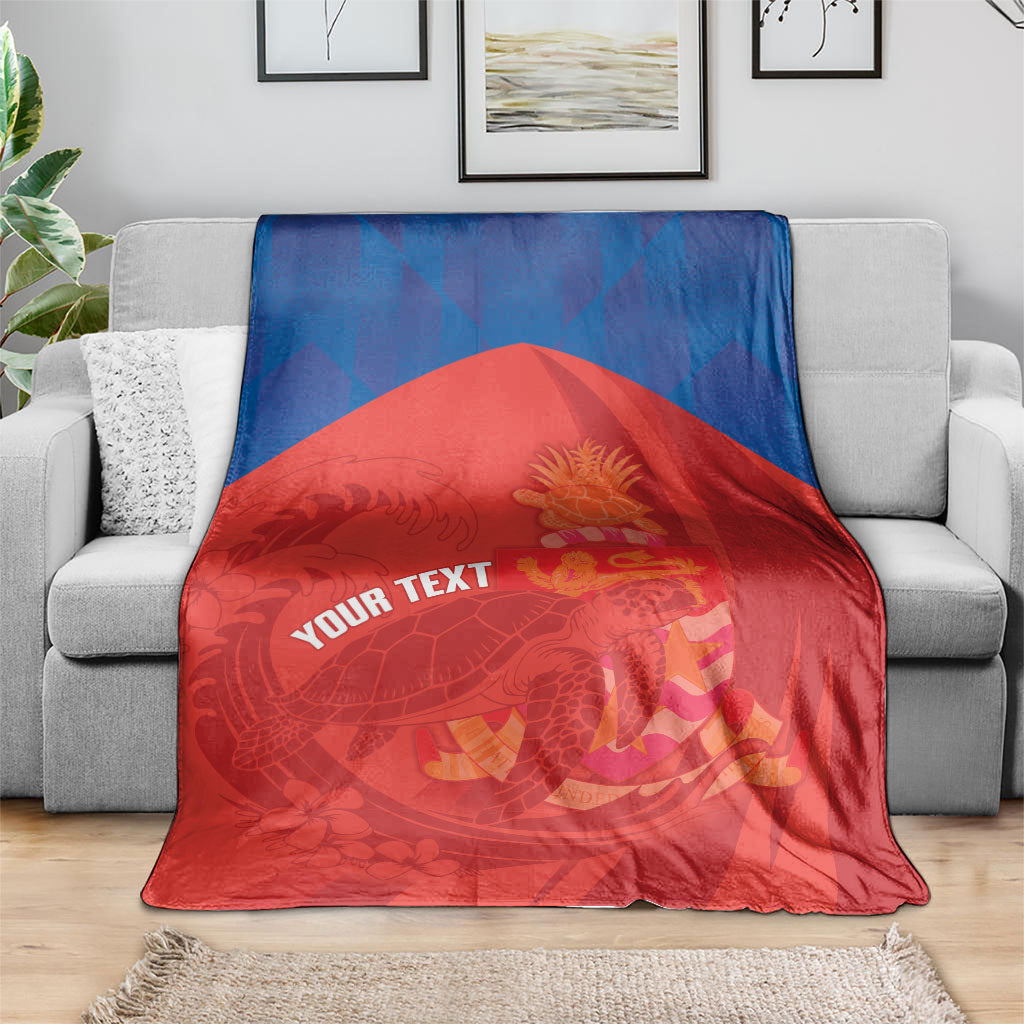 Cayman Islands Football 2026 Custom Blanket Sea Turtle Coat Of Arms Style