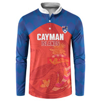 Cayman Islands Football 2026 Custom Button Sweatshirt Sea Turtle Coat Of Arms Style