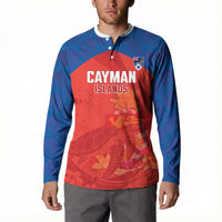 Cayman Islands Football 2026 Custom Button Sweatshirt Sea Turtle Coat Of Arms Style