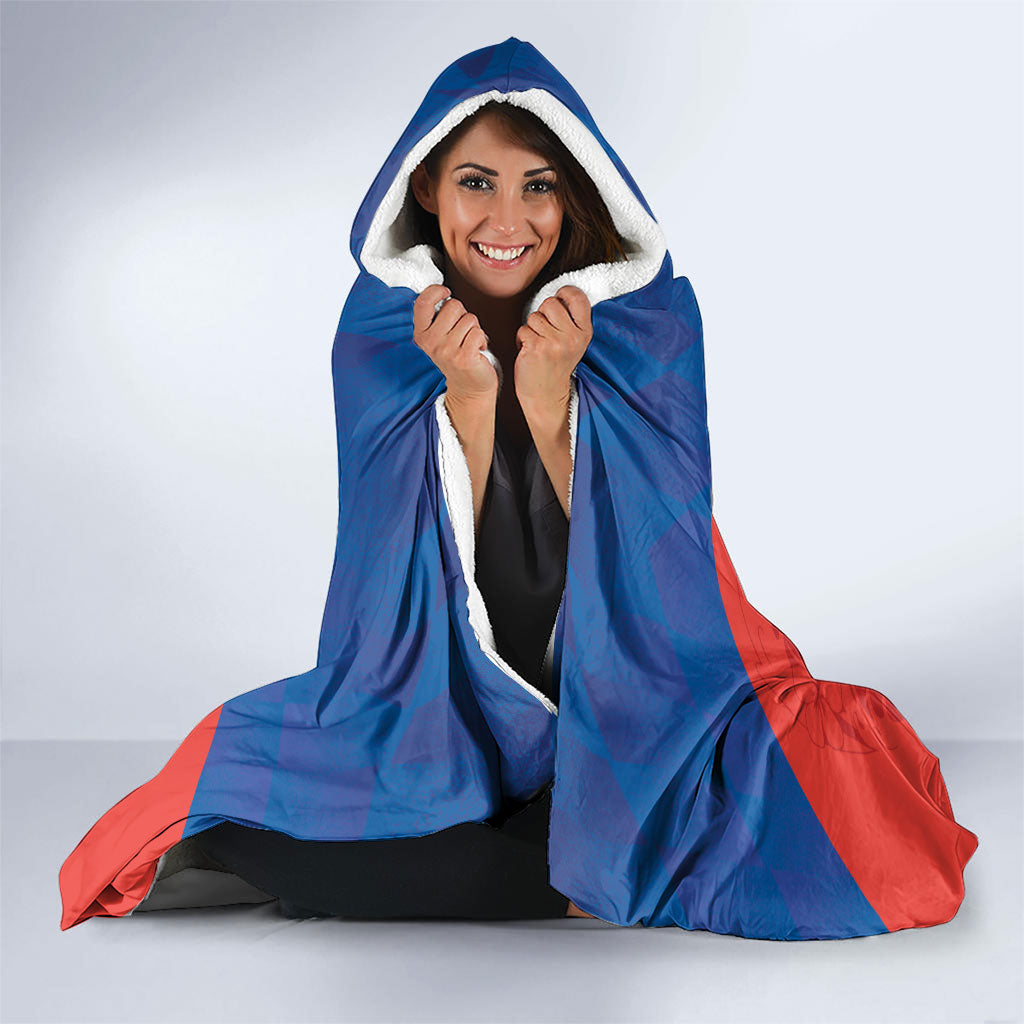 Cayman Islands Football 2026 Custom Hooded Blanket Sea Turtle Coat Of Arms Style