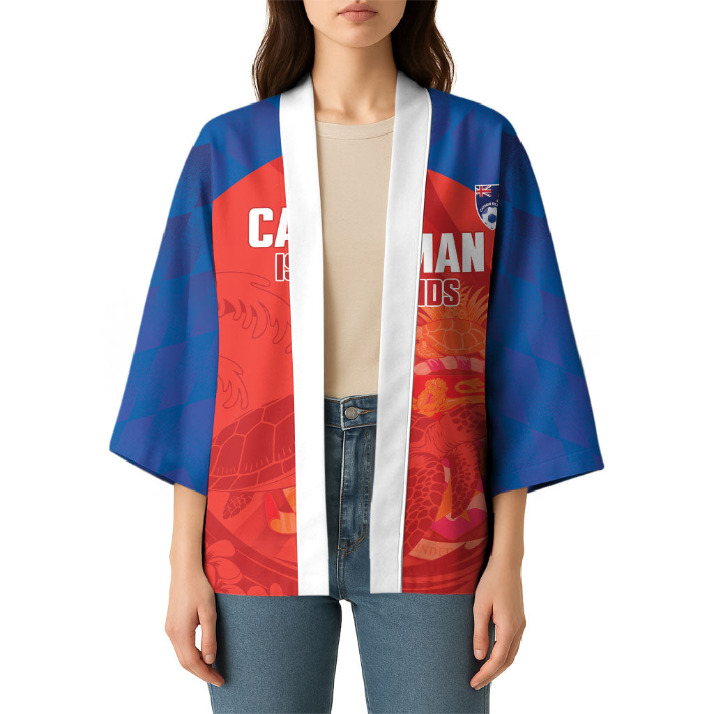 Cayman Islands Football 2026 Custom Kimono Sea Turtle Coat Of Arms Style