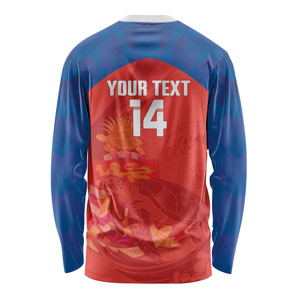 Cayman Islands Football 2026 Custom Long Sleeve Shirt Sea Turtle Coat Of Arms Style