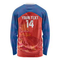Cayman Islands Football 2026 Custom Long Sleeve Shirt Sea Turtle Coat Of Arms Style