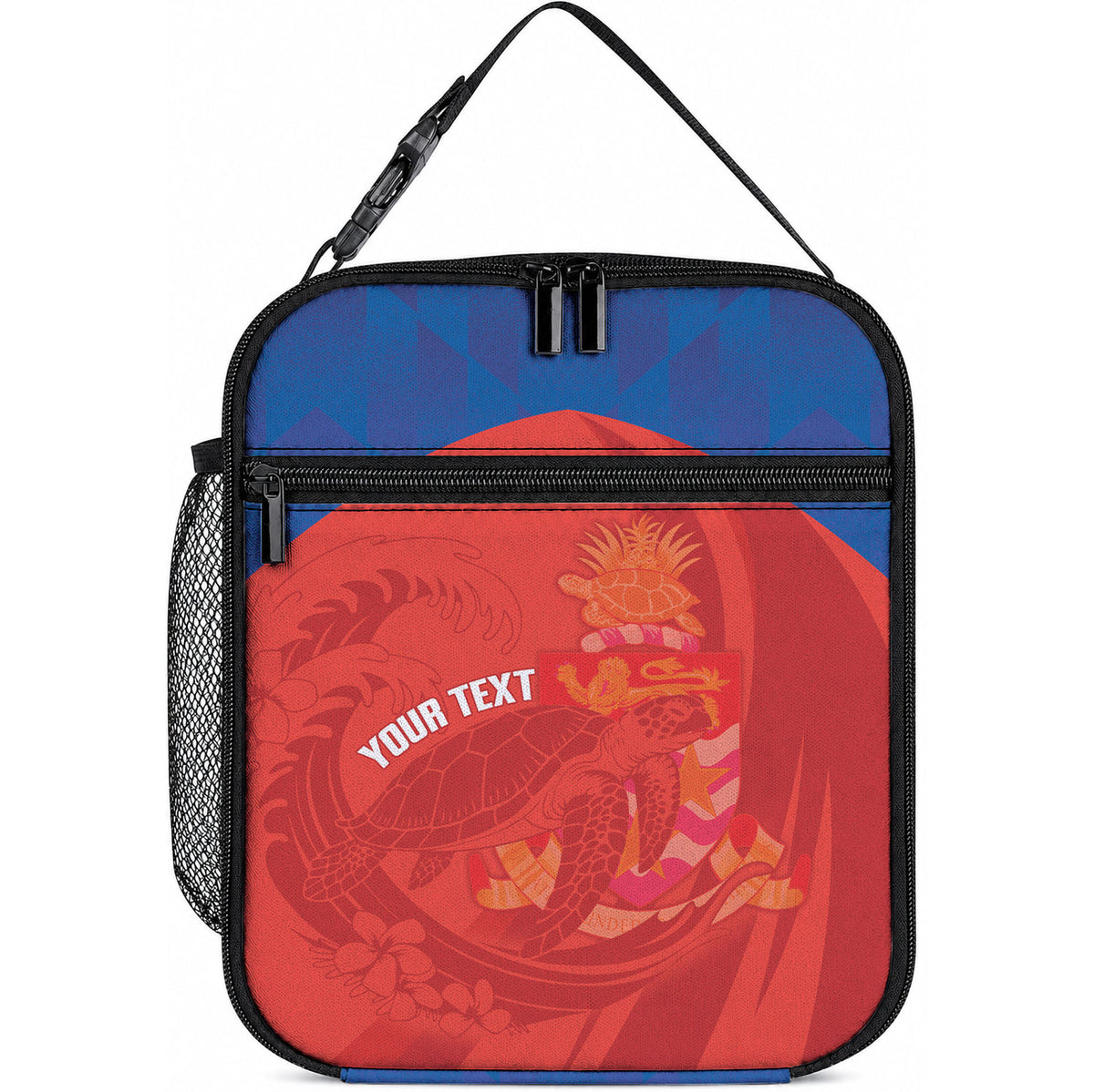 Cayman Islands Football 2026 Custom Lunch Bag Sea Turtle Coat Of Arms Style