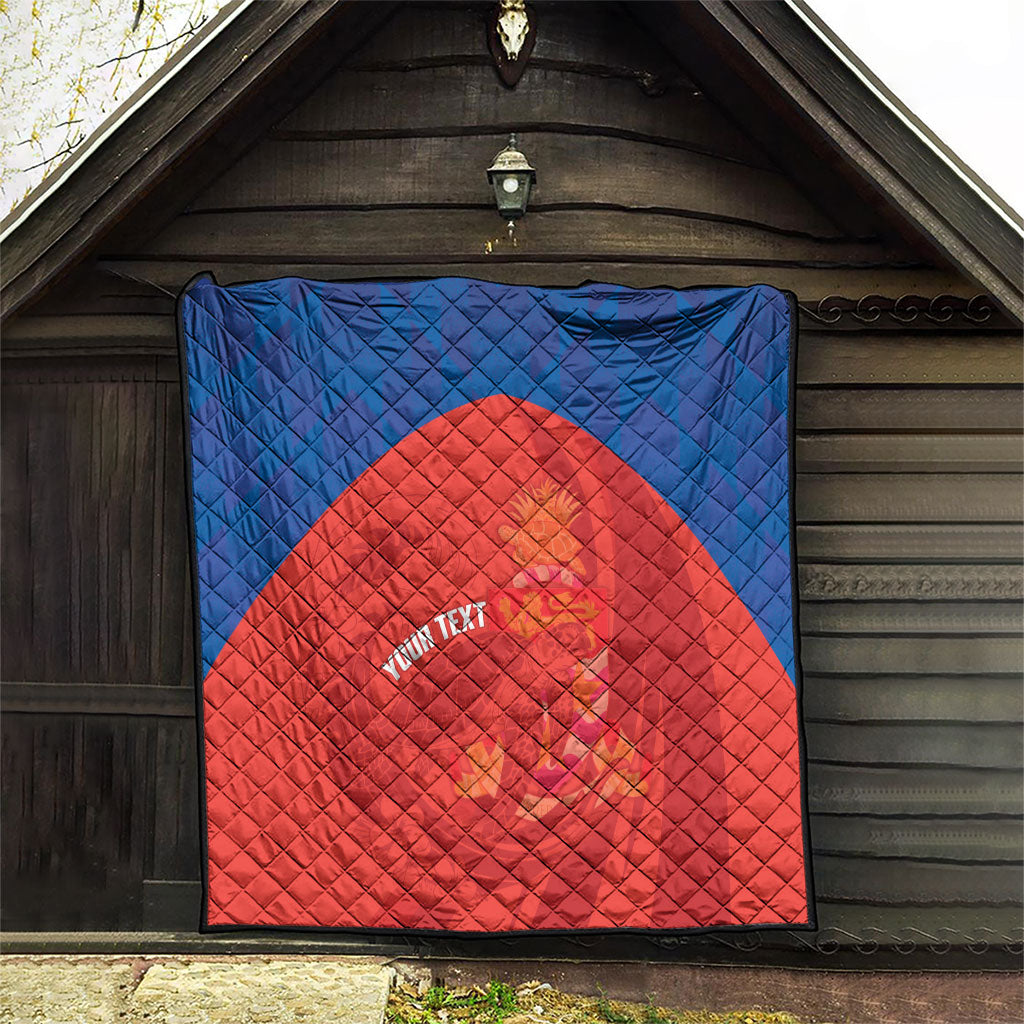 Cayman Islands Football 2026 Custom Quilt Sea Turtle Coat Of Arms Style