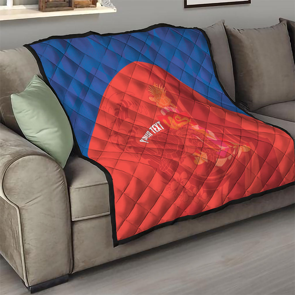 Cayman Islands Football 2026 Custom Quilt Sea Turtle Coat Of Arms Style