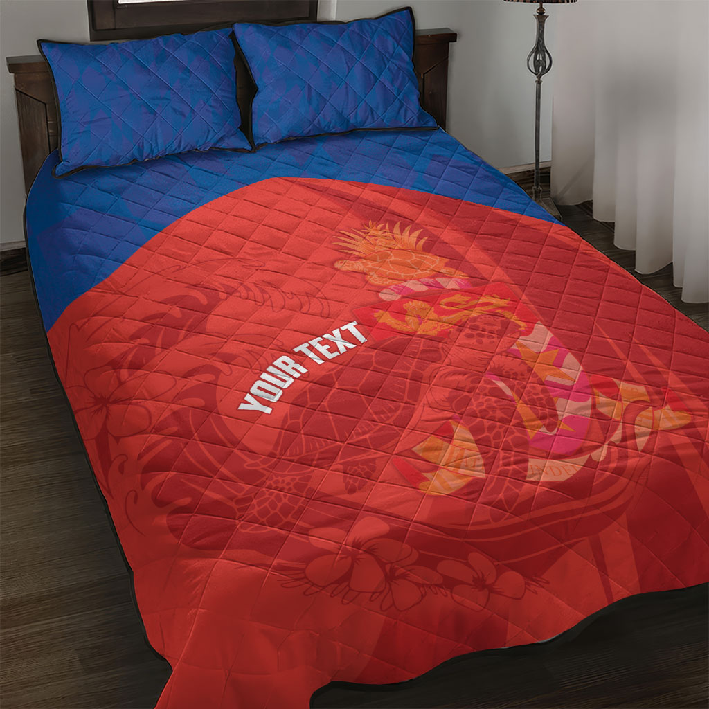 Cayman Islands Football 2026 Custom Quilt Bed Set Sea Turtle Coat Of Arms Style