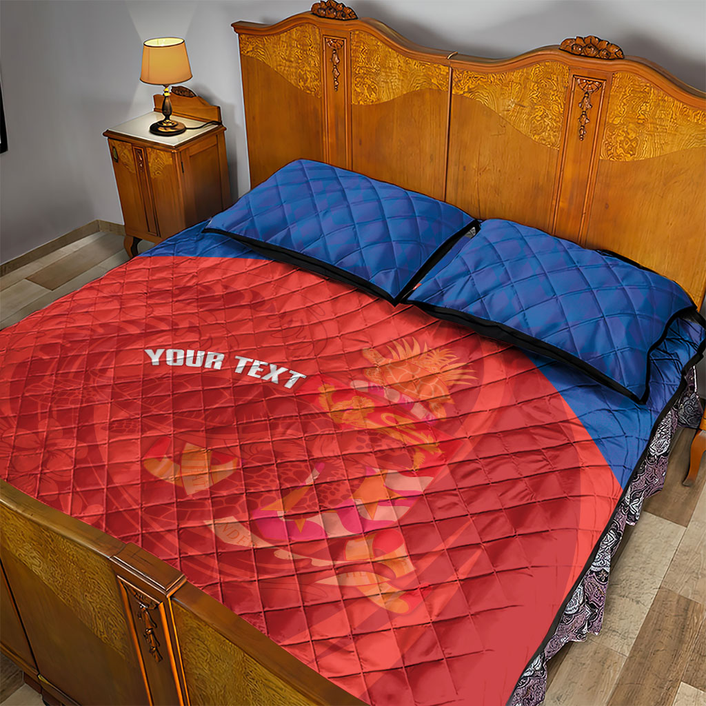 Cayman Islands Football 2026 Custom Quilt Bed Set Sea Turtle Coat Of Arms Style