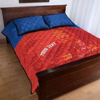 Cayman Islands Football 2026 Custom Quilt Bed Set Sea Turtle Coat Of Arms Style
