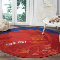 Cayman Islands Football 2026 Custom Round Carpet Sea Turtle Coat Of Arms Style