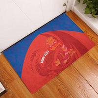 Cayman Islands Football 2026 Custom Rubber Doormat Sea Turtle Coat Of Arms Style