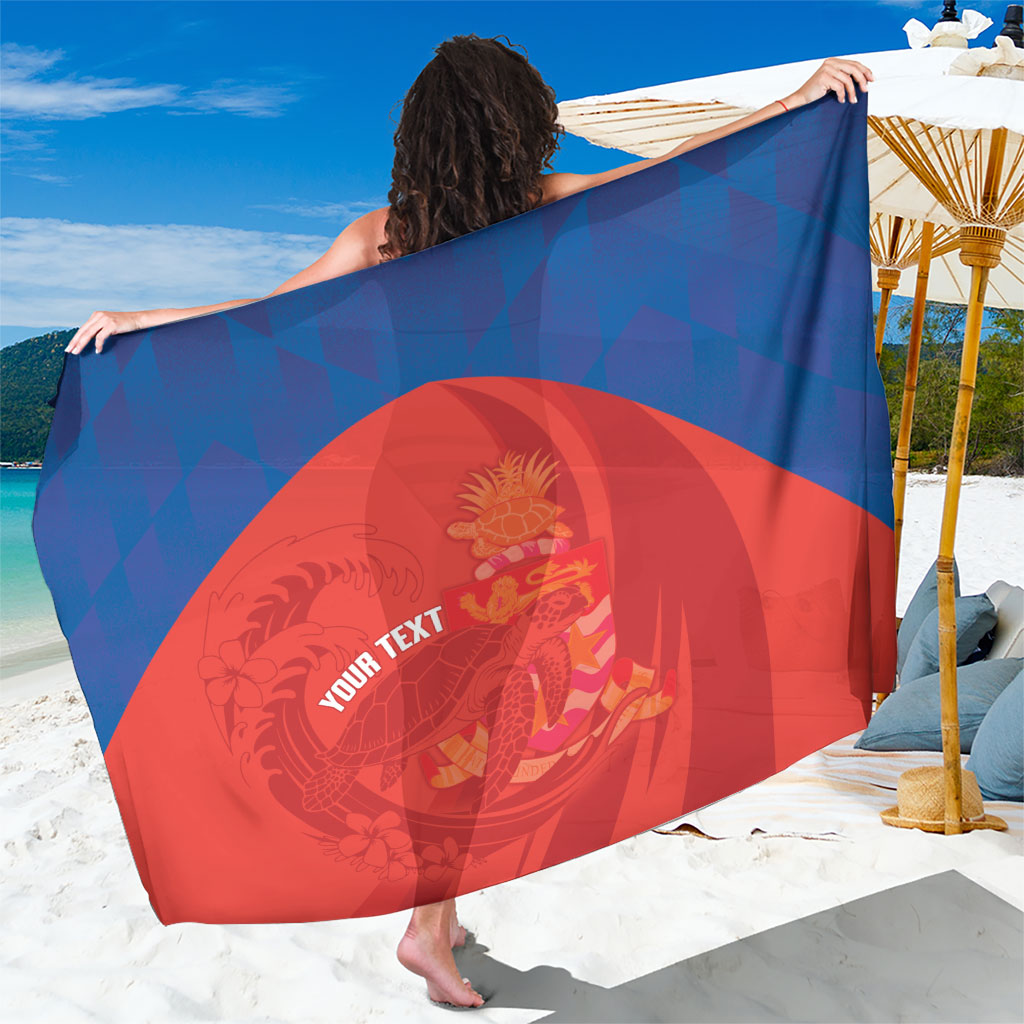 Cayman Islands Football 2026 Custom Sarong Sea Turtle Coat Of Arms Style