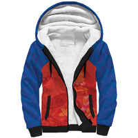 Cayman Islands Football 2026 Custom Sherpa Hoodie Sea Turtle Coat Of Arms Style