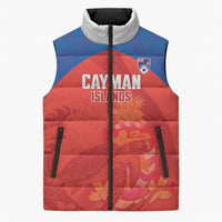 Cayman Islands Football 2026 Custom Sleeveless Puffer Jacket Sea Turtle Coat Of Arms Style
