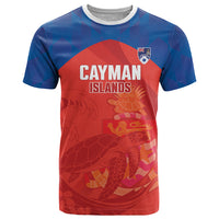 Cayman Islands Football 2026 Custom T Shirt Sea Turtle Coat Of Arms Style