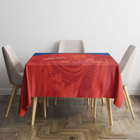 Cayman Islands Football 2026 Custom Tablecloth Sea Turtle Coat Of Arms Style
