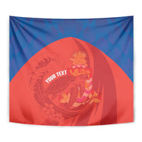 Cayman Islands Football 2026 Custom Tapestry Sea Turtle Coat Of Arms Style